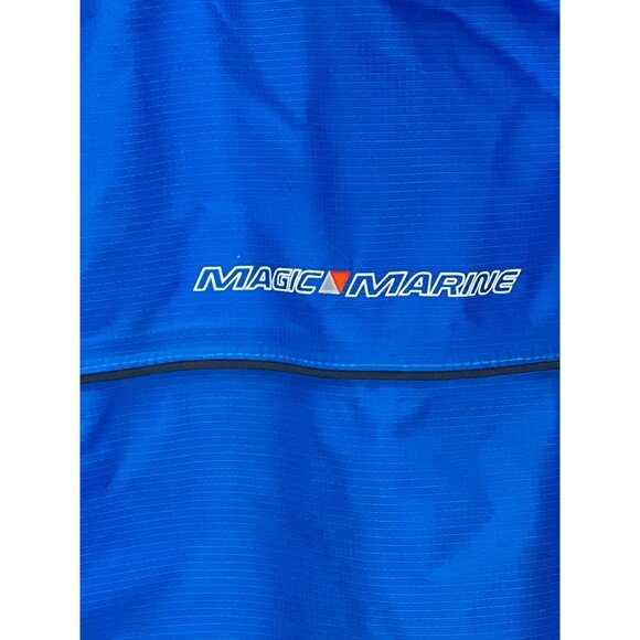Magic Marine Sailing Jacket Boys Blue Gray 2 Layer Racing Spraytop Waterproof Br - Picture 10 of 16